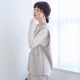 カットジョーゼット キーネックベスト | coen【women】 | 詳細画像12 