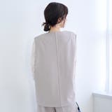 カットジョーゼット キーネックベスト | coen【women】 | 詳細画像13 