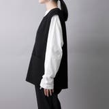 カットジョーゼット キーネックベスト | coen【women】 | 詳細画像15 