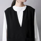 カットジョーゼット キーネックベスト | coen【women】 | 詳細画像17 