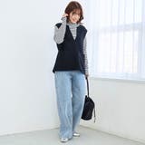 カットジョーゼット キーネックベスト | coen【women】 | 詳細画像2 
