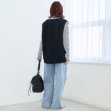 カットジョーゼット キーネックベスト | coen【women】 | 詳細画像4 