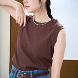DK.BROWN | ランダムリブノースリーブタンクトップ | coen【women】
