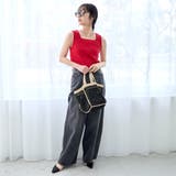 リブスクエアネックタンクトップ | coen【women】 | 詳細画像3 