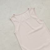BEIGE | リブスクエアネックタンクトップ | coen【women】
