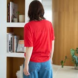 コットンナイロンシアークルー半袖Tシャツ | coen【women】 | 詳細画像15 
