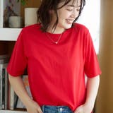 コットンナイロンシアークルー半袖Tシャツ | coen【women】 | 詳細画像16 