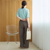 コットンナイロンシアークルー半袖Tシャツ | coen【women】 | 詳細画像18 