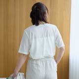 コットンナイロンシアークルー半袖Tシャツ | coen【women】 | 詳細画像5 