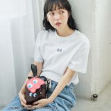 OFF WHITE | 【PAC MAN(パックマン)別注】EYEデザイン フライスコンパクト刺繍Tシャ… | coen【women】