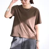MD.BROWN | 【Feel Soft】パイル半袖Tシャツ | coen【women】