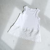 裾レース切替 レイヤード風タンクトップ | coen【women】 | 詳細画像2 