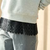 BLACK | 裾レース切替 レイヤード風タンクトップ | coen【women】