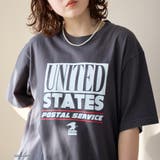 DK.GRAY | 【RS別注】USPS グラフィックプリントTシャツ | coen【women】