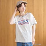 アソートカレッジロゴ 配色リンガーTシャツ | coen【women】 | 詳細画像4 