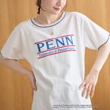 アソートカレッジロゴ 配色リンガーTシャツ | coen【women】 | 詳細画像7 