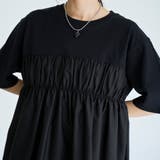 布帛ドッキング 切替ギャザーTシャツ | coen【women】 | 詳細画像14 