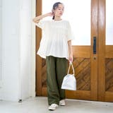 布帛ドッキング 切替ギャザーTシャツ | coen【women】 | 詳細画像2 