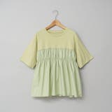 布帛ドッキング 切替ギャザーTシャツ | coen【women】 | 詳細画像21 