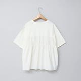 布帛ドッキング 切替ギャザーTシャツ | coen【women】 | 詳細画像26 