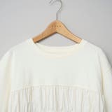 布帛ドッキング 切替ギャザーTシャツ | coen【women】 | 詳細画像27 