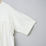 布帛ドッキング 切替ギャザーTシャツ | coen【women】 | 詳細画像28 