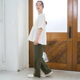 布帛ドッキング 切替ギャザーTシャツ | coen【women】 | 詳細画像3 