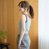 カップ付き マルチボーダータンクトップ | coen【women】 | 詳細画像13 