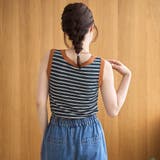 カップ付き マルチボーダータンクトップ | coen【women】 | 詳細画像19 