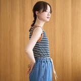 カップ付き マルチボーダータンクトップ | coen【women】 | 詳細画像20 
