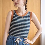 カップ付き マルチボーダータンクトップ | coen【women】 | 詳細画像21 