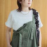 シャーリング風コンパクト半袖Tシャツ | coen【women】 | 詳細画像5