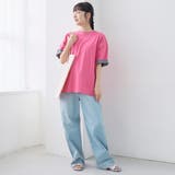 袖裏配色 ロゴ刺繍Tシャツ | coen【women】 | 詳細画像19 