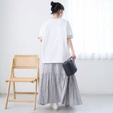 袖裏配色 ロゴ刺繍Tシャツ | coen【women】 | 詳細画像3 