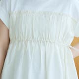 シアードッキング ギャザーフレンチスリーブTシャツ | coen【women】 | 詳細画像10 