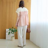 シアードッキング ギャザーフレンチスリーブTシャツ | coen【women】 | 詳細画像26 