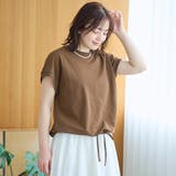 リネン混カノコフレンチスリーブカットソー | coen【women】 | 詳細画像17 