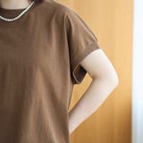 リネン混カノコフレンチスリーブカットソー | coen【women】 | 詳細画像20 