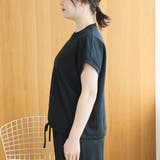 リネン混カノコフレンチスリーブカットソー | coen【women】 | 詳細画像24 