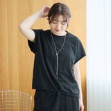 リネン混カノコフレンチスリーブカットソー | coen【women】 | 詳細画像4 