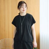 リネン混カノコフレンチスリーブカットソー | coen【women】 | 詳細画像5 