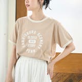 BEIGE | 【汗染み軽減 / 接触冷感】アソートロゴリンガーTシャツ | coen【women】