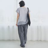 チビロゴ刺繍 オーガンジーシアーオーバーフレンチスリーブカットソー | coen【women】 | 詳細画像17