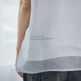 チビロゴ刺繍 オーガンジーシアーオーバーフレンチスリーブカットソー | coen【women】 | 詳細画像30