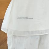 チビロゴ刺繍 オーガンジーシアーオーバーフレンチスリーブカットソー | coen【women】 | 詳細画像7