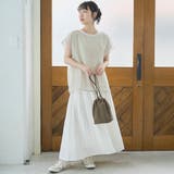チビロゴ刺繍 オーガンジーシアーオーバーフレンチスリーブカットソー | coen【women】 | 詳細画像9