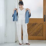 裾シアー切替 レイヤード風タンクトップ | coen【women】 | 詳細画像2 