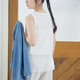裾シアー切替 レイヤード風タンクトップ | coen【women】 | 詳細画像6 