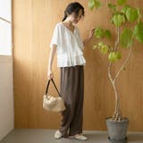布帛ドッキング 2wayペプラムフリルカットソー | coen【women】 | 詳細画像4 
