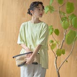 布帛ドッキング ピグメントフリルTシャツ | coen【women】 | 詳細画像20 